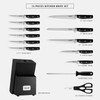 hecef Kitchen Knife Block Set, 14 Pieces Knife Set with