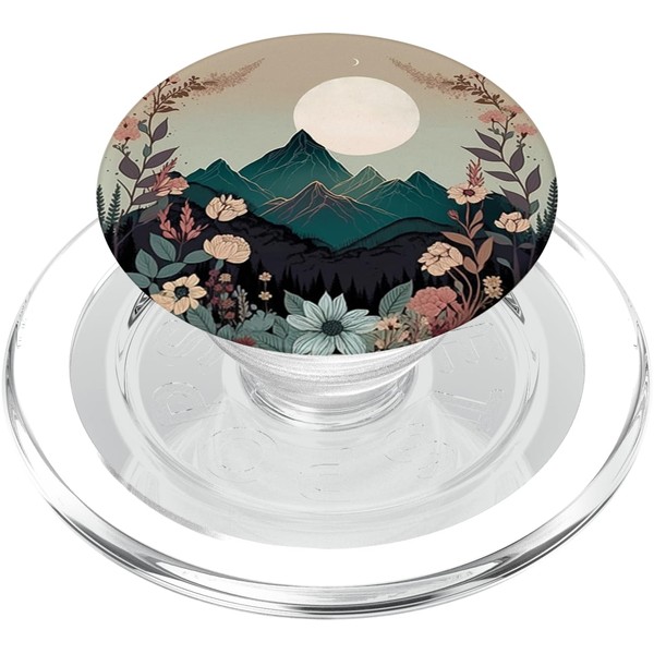 Boho Chic Floral Wreath Forest Nature Mountain Cute Pastel PopSockets