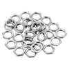 PATIKIL 30pcs M9 x 0.75 Steel Hex Nuts Metric Thread