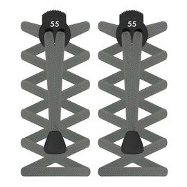 55 Sport FLAT Elastic Lock Shoelaces (Grey)