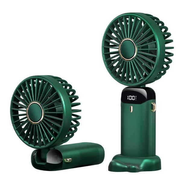 BCRTO Portable Handheld Fan Battery Operated with Base, 8 Hours,