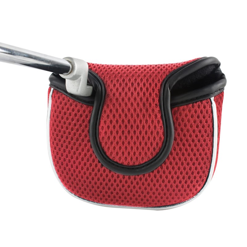 Andux Golf Putter Cover Square Mesh Putter Headcover MT/TG14 (Red)