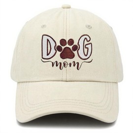 VOUGGIME Dog Mom Hat for Women Embroidered Adjustable Baseball Cap Dog Lovers Gifts for Women