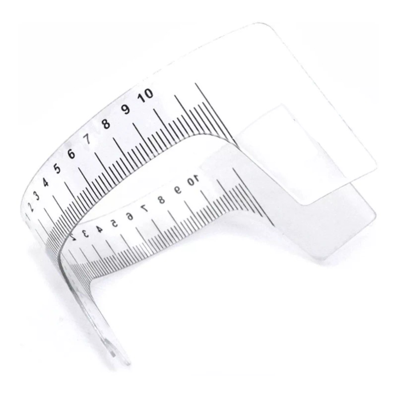 Universo en Linea 2 Regla Facial Microblading Plástico Para Diseño