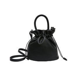 Whatna A010 Cow Leather Mini Shoulder Bag, Women's, Crossbody Chest Bag, Small, Book, Leather, Thick, Leather, Lightweight, Shoulder Bag, Mini Bag, For Work, Travel, Smartphone Pouch, Black