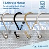 Blau Marité Set of 12 Black Metal S Hook Shower