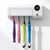 UV Toothbrush Sanitizer and Holder, GEVOODIX Smart Toothbrush Holder with