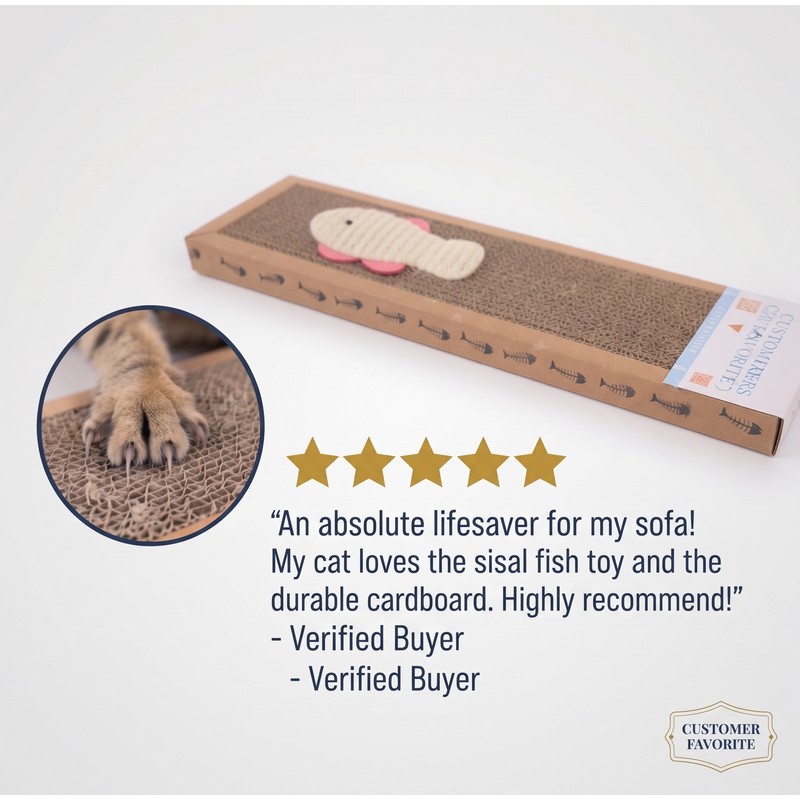 Cat Scratching Pad for Everyday Scratching – 37 x 12