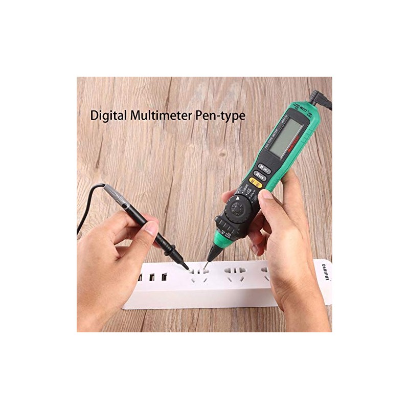 Digital Multimeter, Manual and Auto Ranging, Measures Voltage, Current, Resistance,