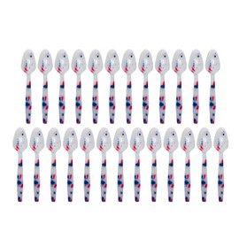 Color Changing Reusable Spoons, Pack of 25, Assorted Colors, Reacts to Cold Food Temperatures - Yogurt, Ice Cream, Gelato, Cold Drinks - Packed in USA (25 White to Confetti/Fireworks)