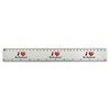 'I Love My Husband' 30cm (12 Inch) White Plastic Ruler