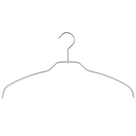 MAWA 0412015052 10 x Skinfriedly Wire Coat Hangers Non-Slip Coating 42 cm silver