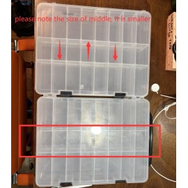 Unbranded Nail Polish Organizer Case 48Bottles Clear Adjustable Nail Organizer With handle