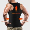 Cimkiz Mens Sweat Sauna Vest for Waist Trainer Zipper Neoprene