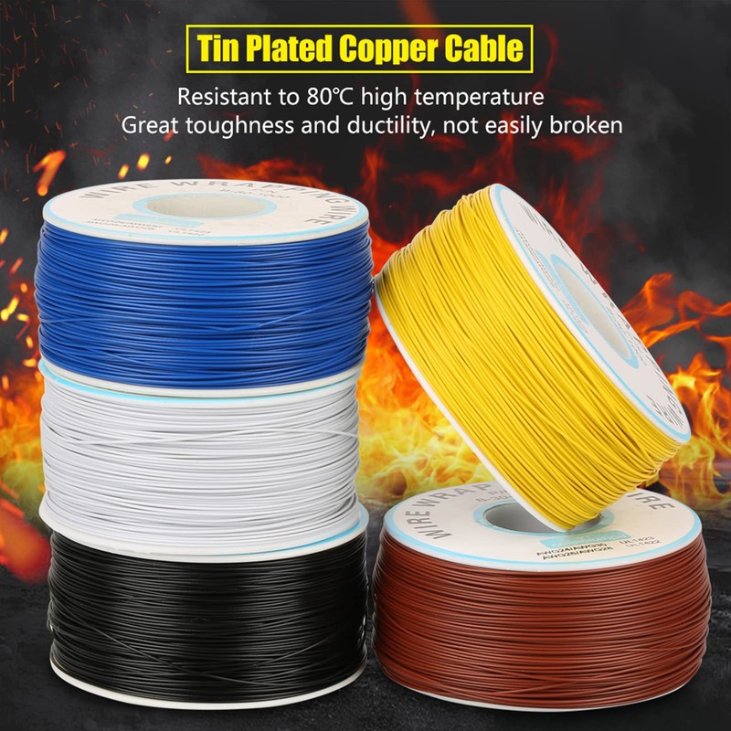 Copper Stranded Wire, High, AWG 30 Cable 0.25 mm, Temperature