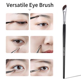 Fine Arc Eyeliner Brush, Flat Eyebrow Brush by Enzo Ken, Ultra Thin Eye Brush, Angled Liquid Gel Liner Brush for Sexy Cat Eyes, Dark Circles, Clear Lines. 183B