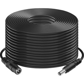 DC Power Extension Cable 100ft, 12V DC Extension Cord 2.1mm x 5.5mm Male to Female Power Cord for CCTV Security Camera, Power Supply, IP Network Camera, Dvr Standalone