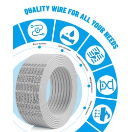 20 Gauge Wire 2 Conductor Electrical Wire 30FT, 20 AWG Flat 2 Wire Cable Tinned Copper/PVC Flexible/Stranded 20/2 Cord for Automotive, LED Lighting, 12V 24V Low Voltage Cable, Marine etc.