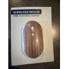 Vivitar Target Bullseye's Brown Wood Style Vivitar Wireless Computer Mouse