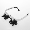 Loupe Magnifier Glasses Head Mount with LED Light Adjustable Glasses