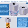 Electric Mason Jar Vacuum Sealer Kit for Wide Mouth and