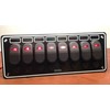 Marine Boat 8 Gang Waterproof Switch Panel Aluminum Plate 12V