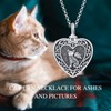 PELOVNY Cat Urn Locket Necklace for Ashes and Pictures 925