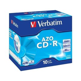 Verbatim 52x CD-R Super Azo 700MB 10 Pack Jewel Case
