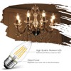 LVWIT Dimmable LED Candelabra Bulbs B11 Filament Bulb E26 Base
