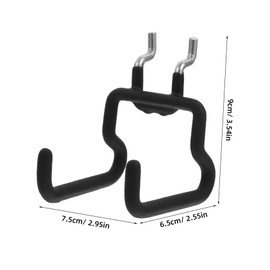 Operitacx Black Heavy Duty Pegboard Hooks Wall Organizer for Garage Workshop Kitchen Durable Metal Hanging Display Hook for Tools and Accessories Easy Installation