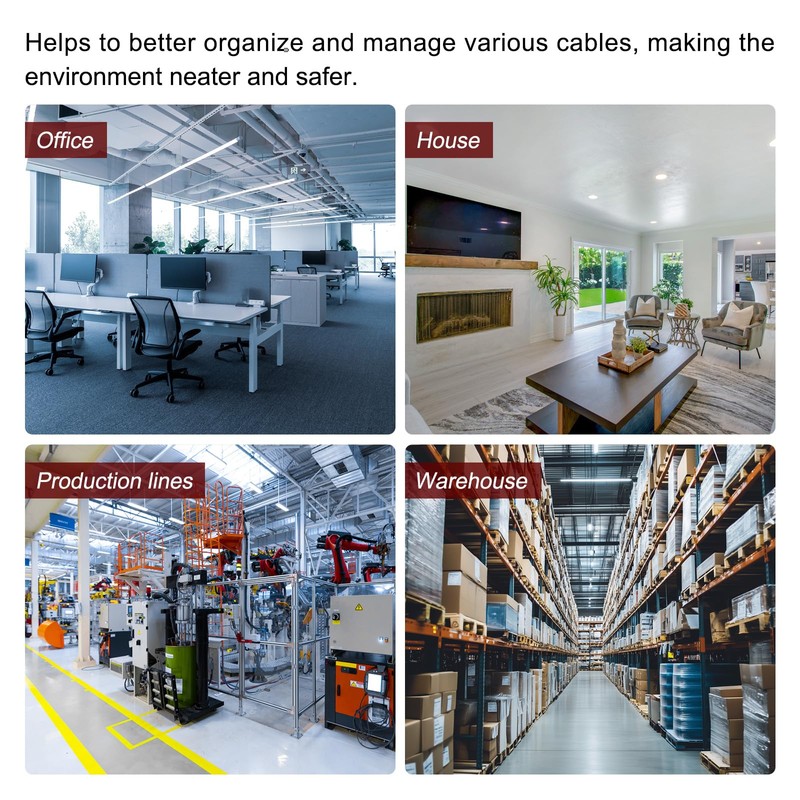 sourcing map 100pcs Single Coaxial Cable Clips 1/10" (3mm) Screw