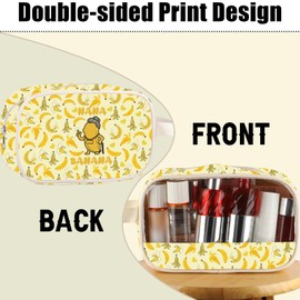 CMNIM Nana Banana Gifts Grandma Clear Travel Makeup Bag Banana Cosmetic Zipper Pouch for Banana Lover Gift Nana Themed Bag (Banana C Makeup Bag)