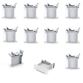 SHENGYIG Pack of 10 Terminal Marker Holders, Terminal Strip Marker Holder, PA66 Nylon Plastic, Insulated and Flame Retardant, DIN Rail Adapter, for UK-B2 Series Terminal Block Accessories