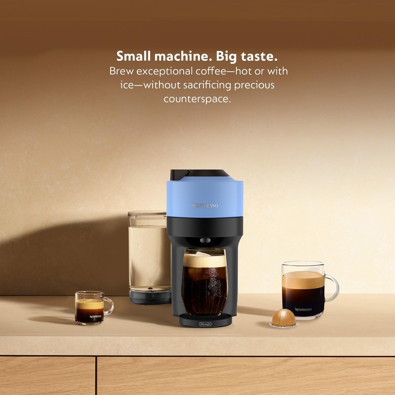 Nespresso Vertuo Pop+ Coffee and Espresso Machine by De'Longhi, Pacific