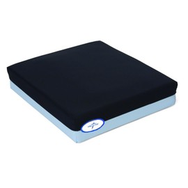 Medline Gel Foam Wheelchair Cushion, 22" x 18" x 3" - Comfort & Pressure Redistribution with Easy-to-Clean Cover