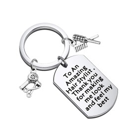 TGBJE Hair Stylist Keychain - Thank You Gift to an Amazing Hairdresser