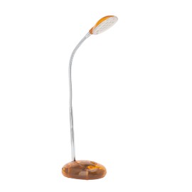 Lightbox Orange Basic LED Desk Lamp - 32 cm Height - Functional Table Lamp with Adjustable Arm & Switch - for Office - 2 W, 140 lm, 6500 K - Plastic/Metal