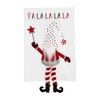 Mud Pie Christmas Dangle Gnome Tea Towel, FA La La,