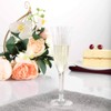BalsaCircle 48 pcs 6 oz Clear Plastic Champagne Flute Glasses
