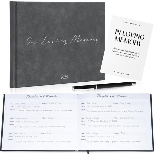 Sumheart Funeral Guest Book for 2025 Celebration of Life Memorial