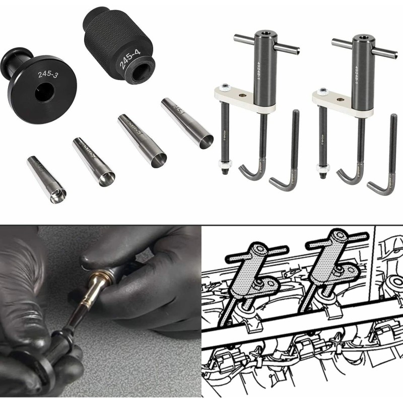 DW-Auto 6706 Injector Rail Assembly Remover & GM245 Fuel Injector