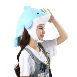 [Kichijoji Goods] Dolphin! Cute dolphin headpiece! Wear it when you go to the aquarium or pool! Other cute and interesting items from dinosaurs to food! Useful for Halloween, cosplay, school