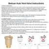 Beduan Brass 10500-VE Automatic Float Valve, 1" Male Thread Air