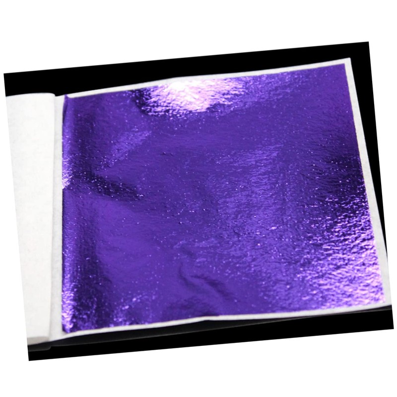 VILLFUL 50pcs Shiny Foil Craft Sheets Gold Foil Leaf Sheets