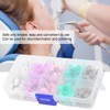 100Pcs Rubber Steel Dental Polishing Cup Mixed Color Polisher with