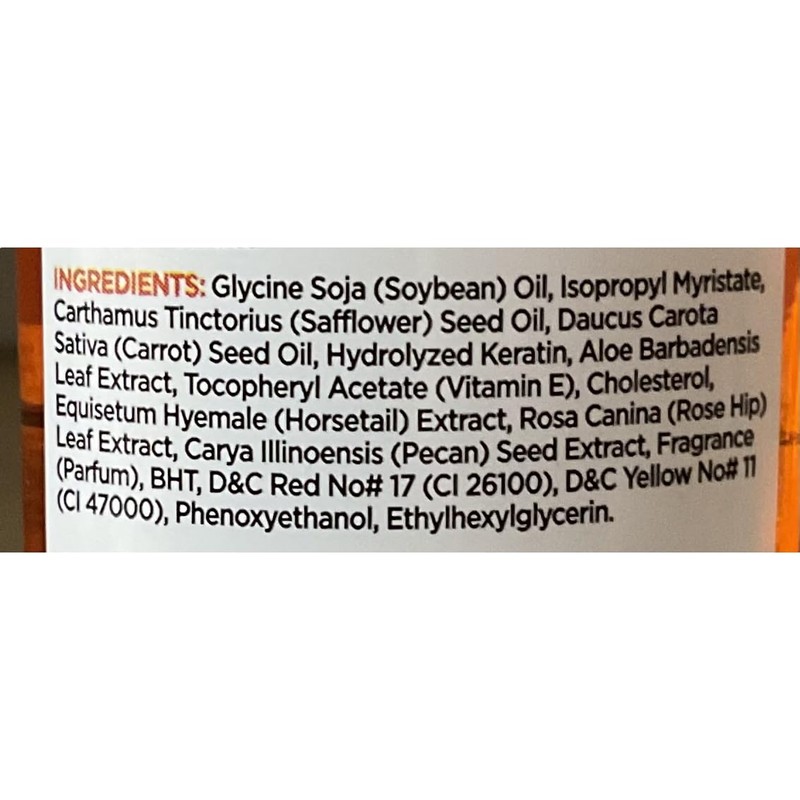 Hollywood Beauty Carrot Oil Repairs Damage Hair & Split Ends