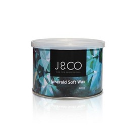 J&CO Emerald Soft Wax 400g, excellent hair removal power, waxing product + spatula + on the body scrub 5g (5 sheets), 1 piece / 제이엔코 에메랄드 소프트왁스 400g 우수한제모력 왁싱제품+스파츌라+온더바디스크럽5g(5매), 1개