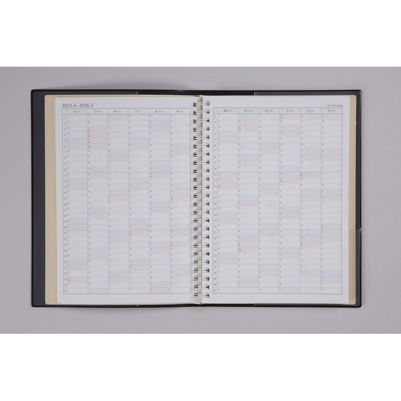 Takahashi No. 972 Notebook, Starts April 2025, A5 Weekly Ring