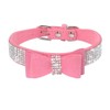 Beirui Rhinestone Leather Dog & Cat Collar - Sparkly Crystal