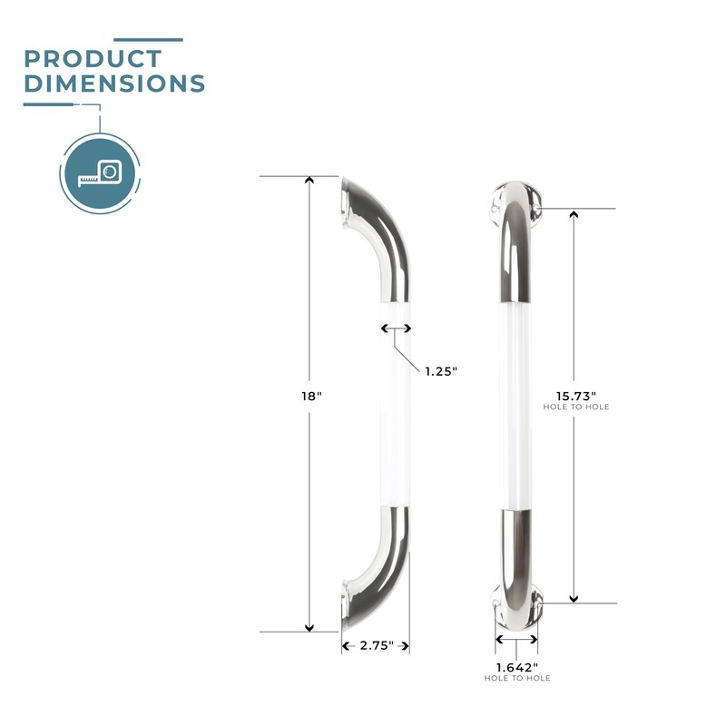 Manufacturer's Select ITC IllumaGrip III 18" Assist Handle with LED